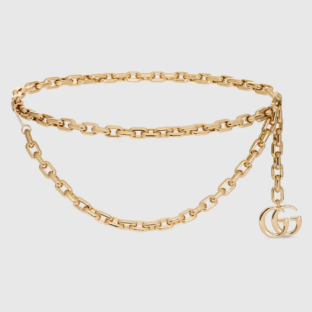 Double Chain Belt With Charm