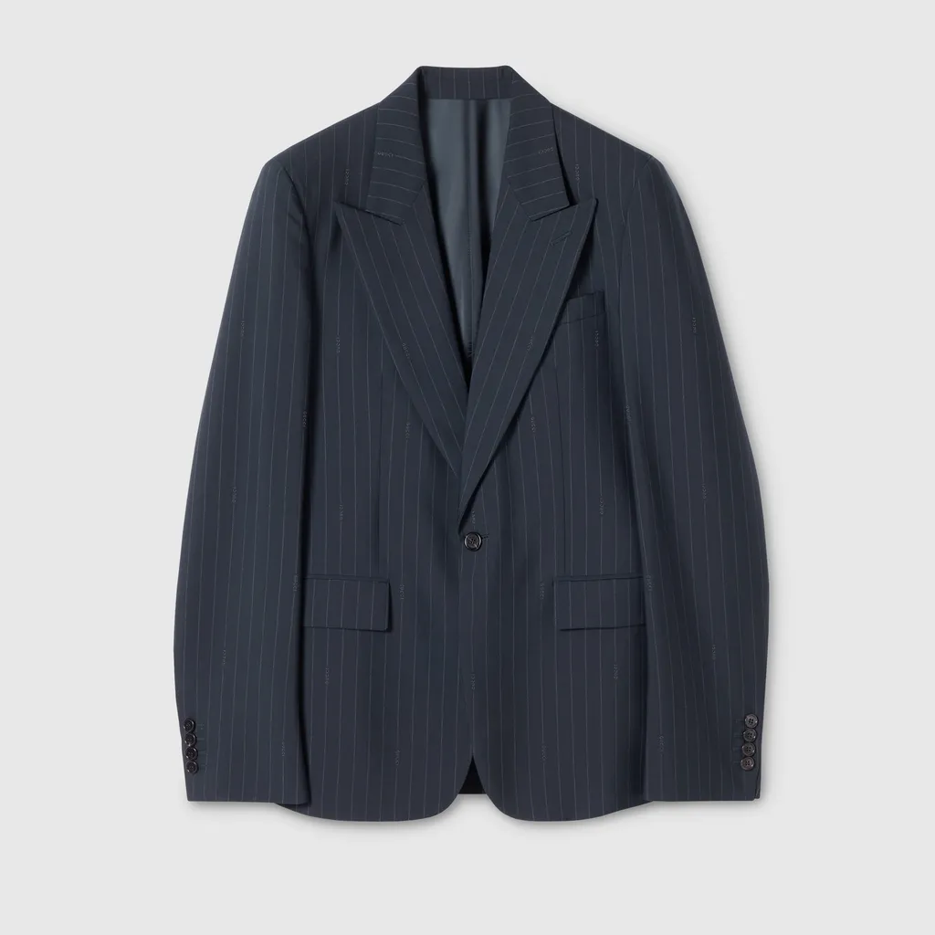 Gucci Pinstripe Wool Jacket