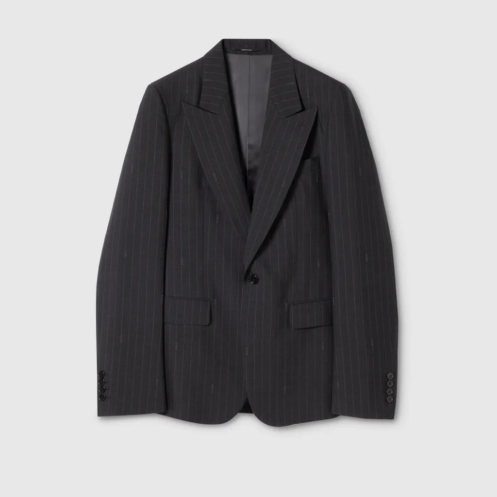 Gucci Pinstripe Wool Jacket