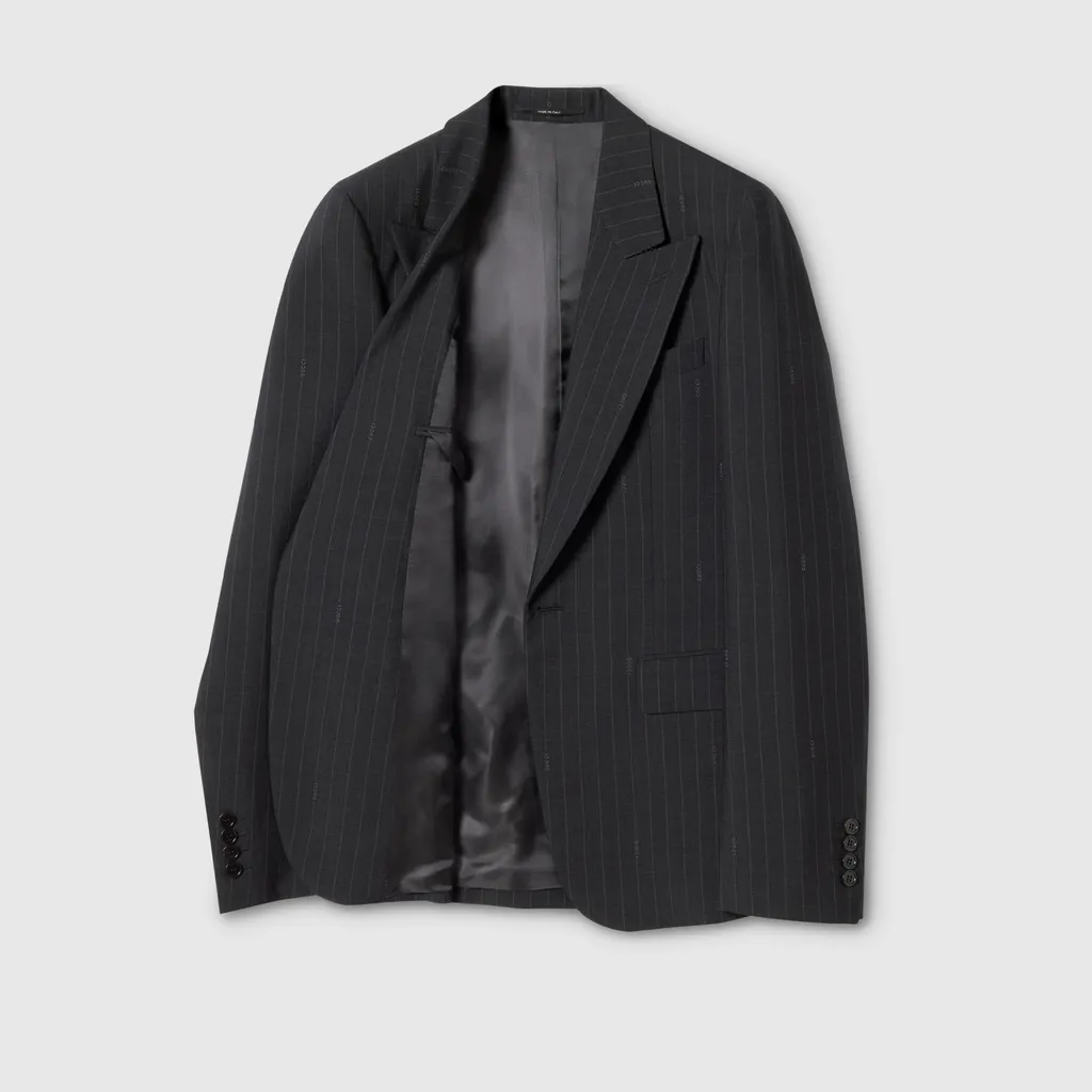 Gucci Pinstripe Wool Jacket