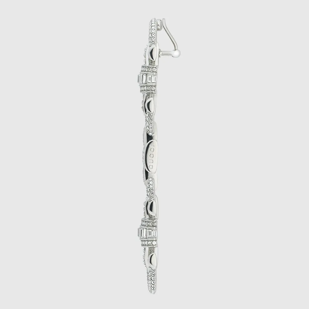 Gucci Staffa Crystal Earrings