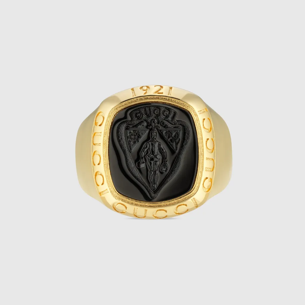 Gucci Crest Signet Ring