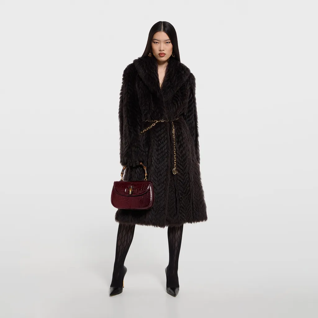 Soft Long Shearling Coat