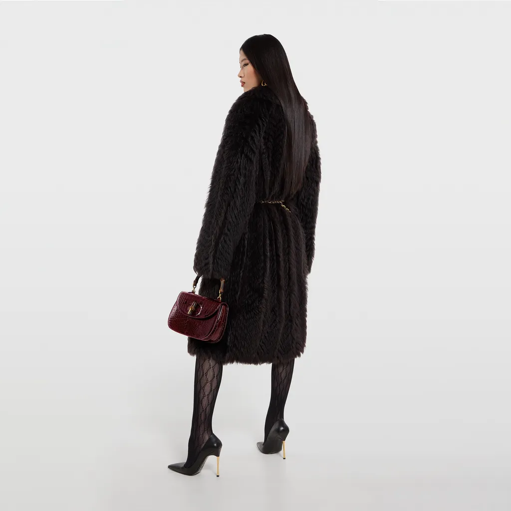 Soft Long Shearling Coat