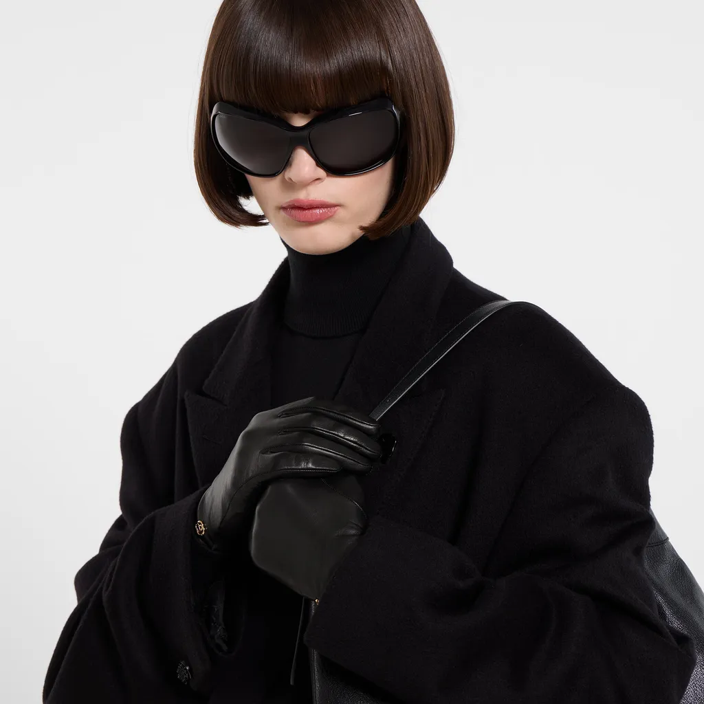 Leather Gloves With Double G