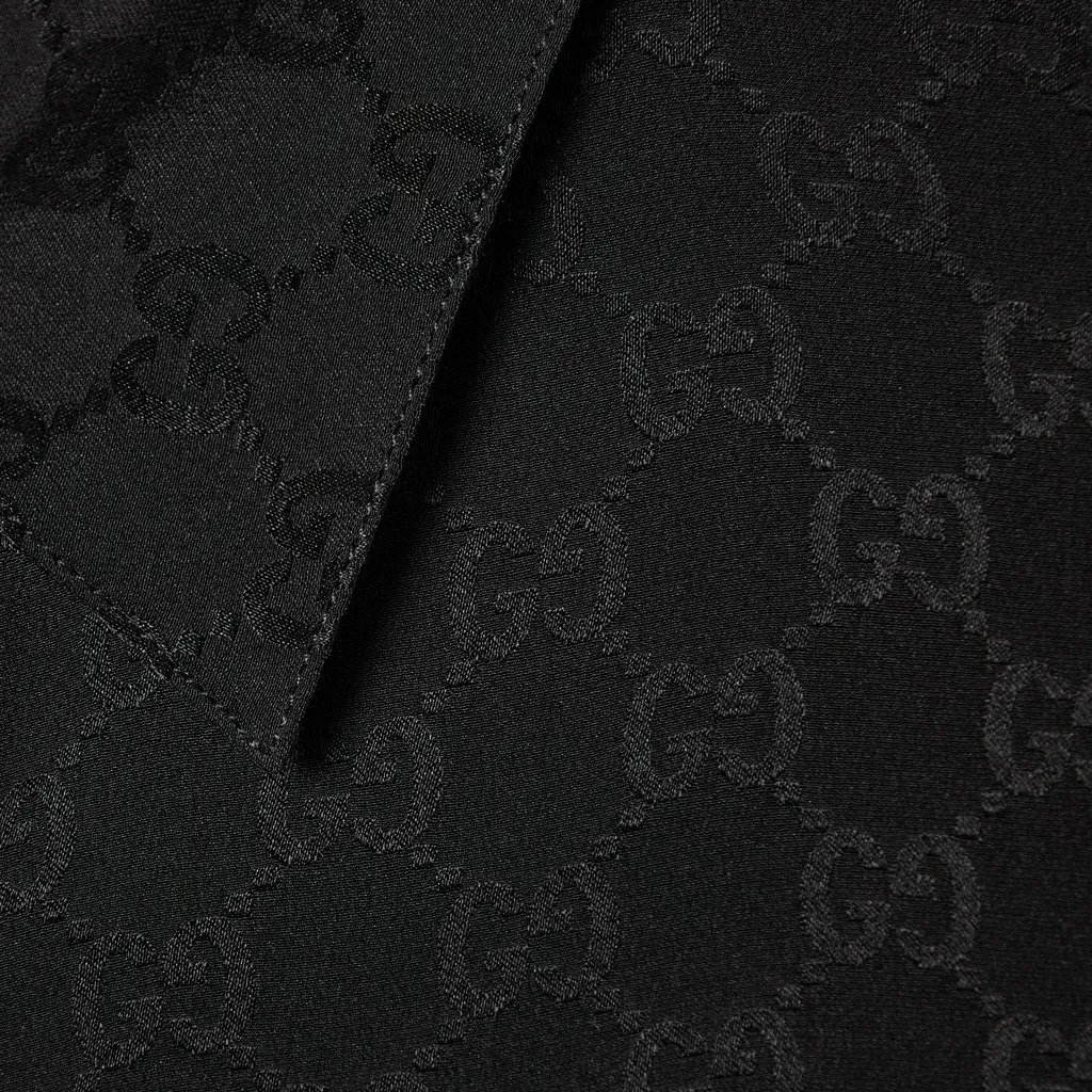 Gg Silk Jacquard Shirt