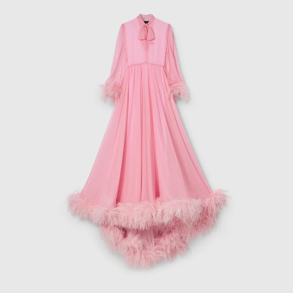 Printed Silk Chiffon Dress