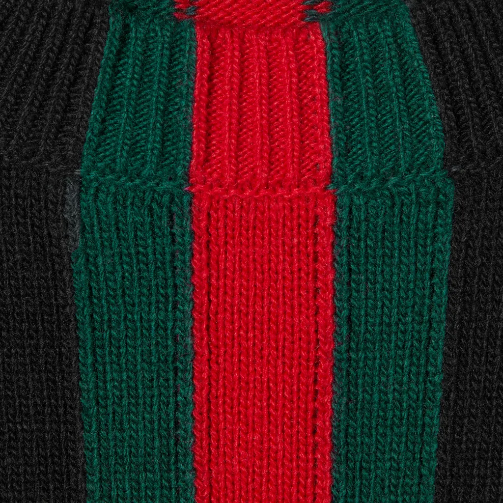 Fine Knit Wool Sweater With Web