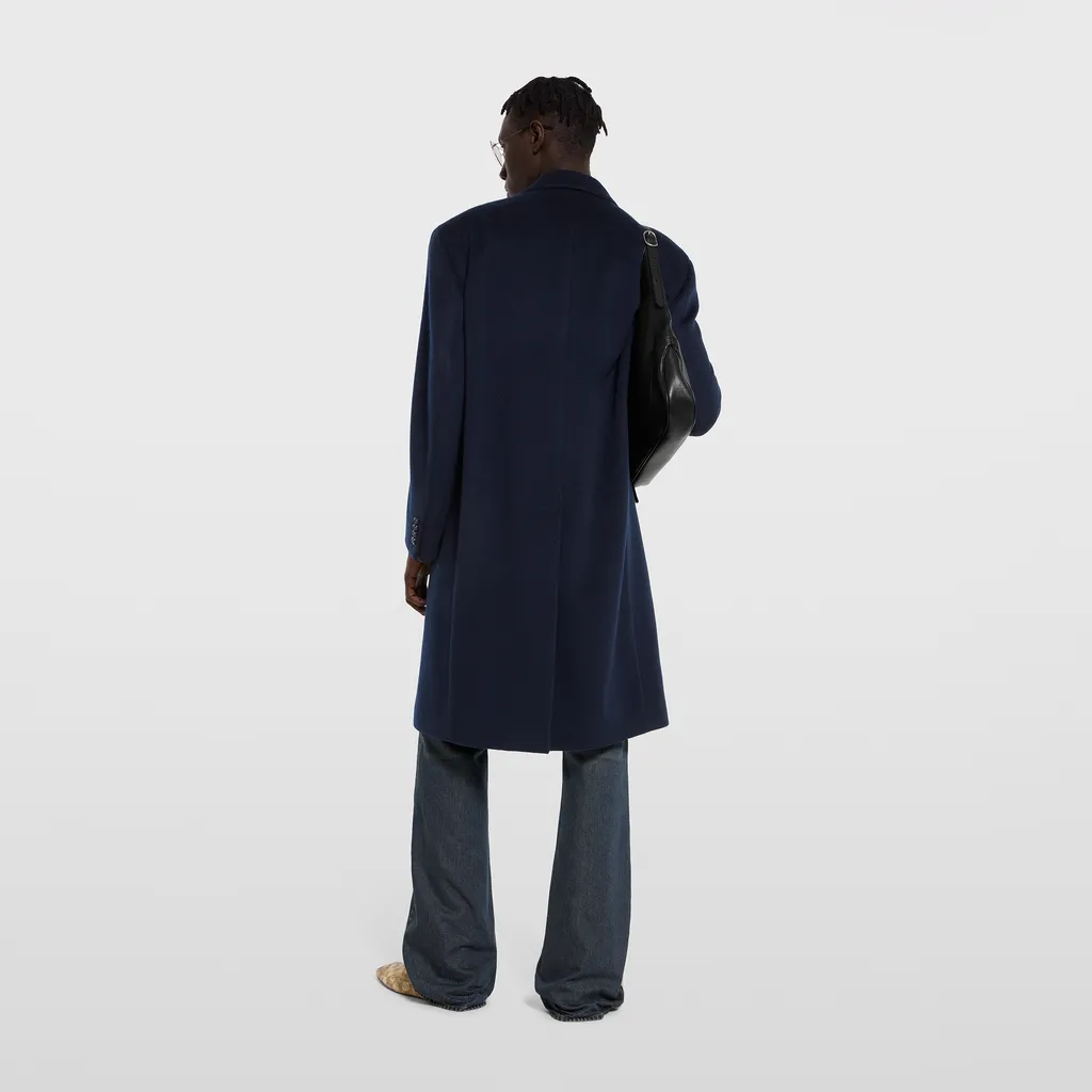 Double-Breasted Light Cashmere Coat