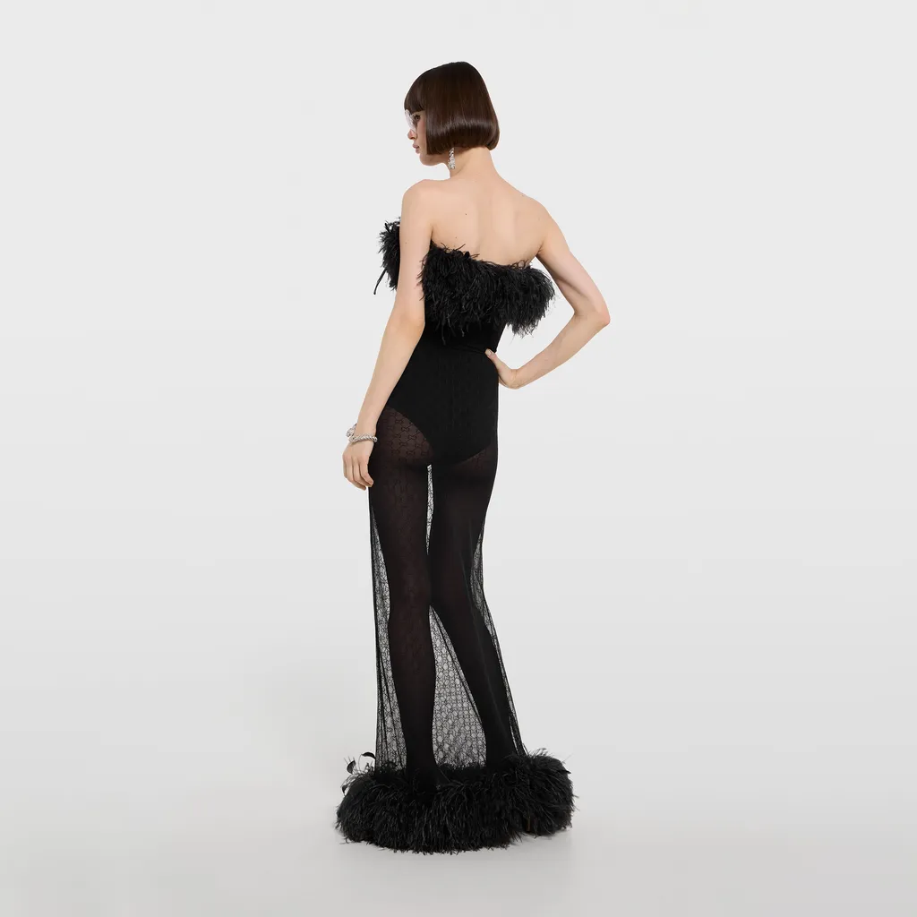 Gg Lace Long Dress