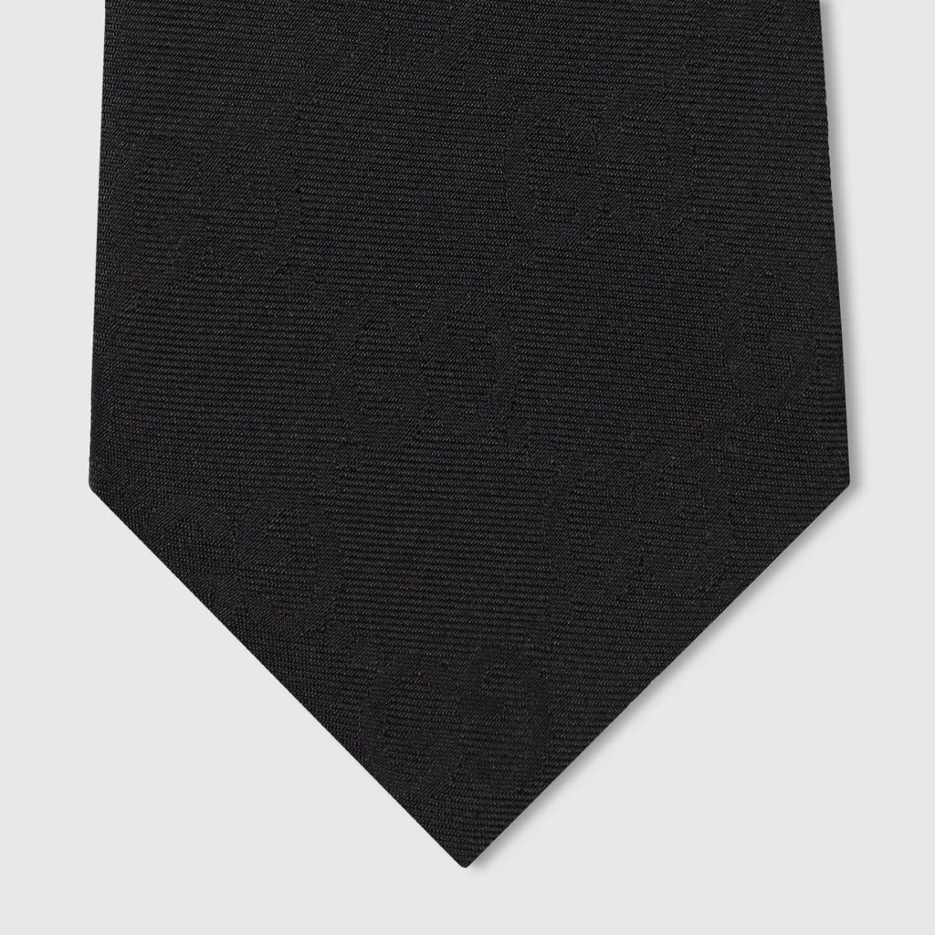Gg Silk Cotton Tie
