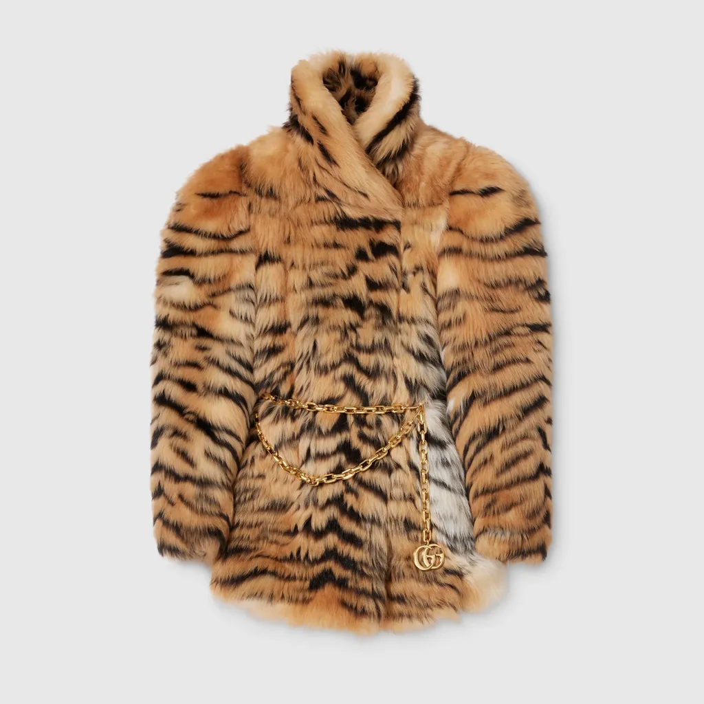 Smooth Long Shearling Coat