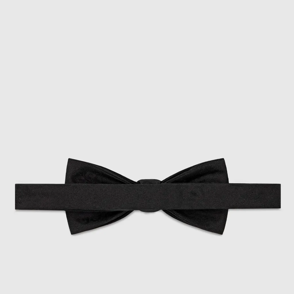 Gg Cotton Silk Bow Tie