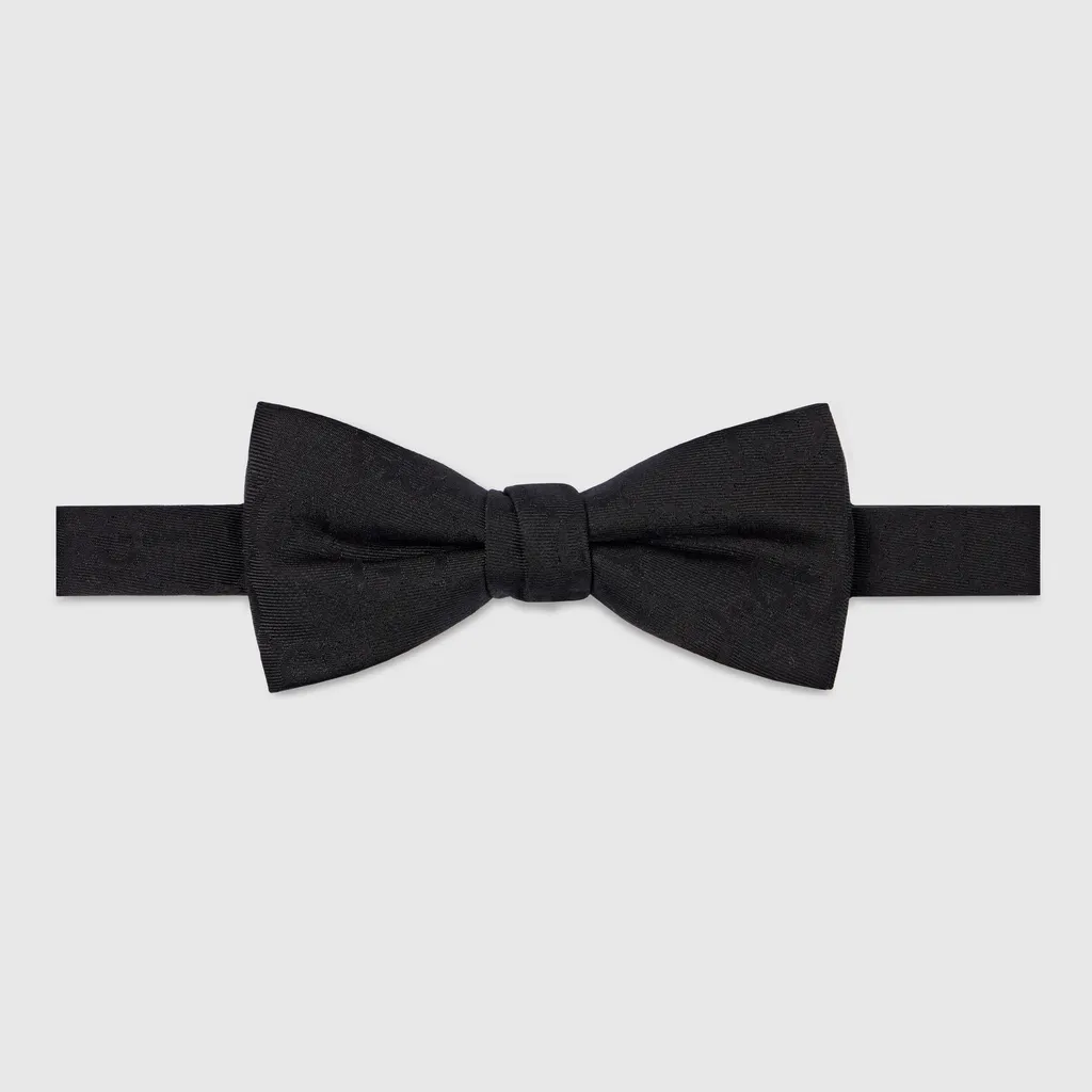 Gg Cotton Silk Bow Tie