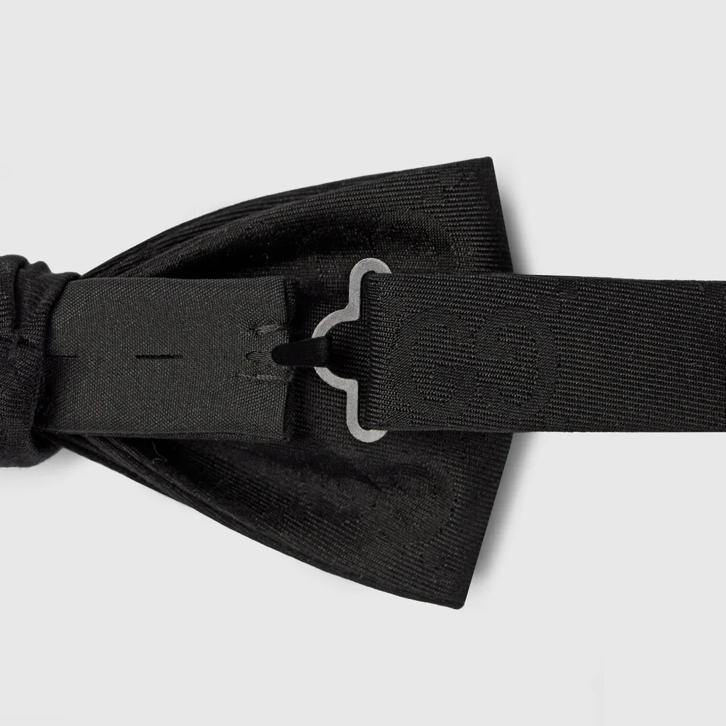 Gg Cotton Silk Bow Tie