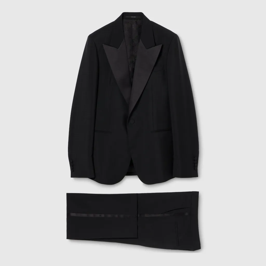 Light Wool Mohair Canvas Suit