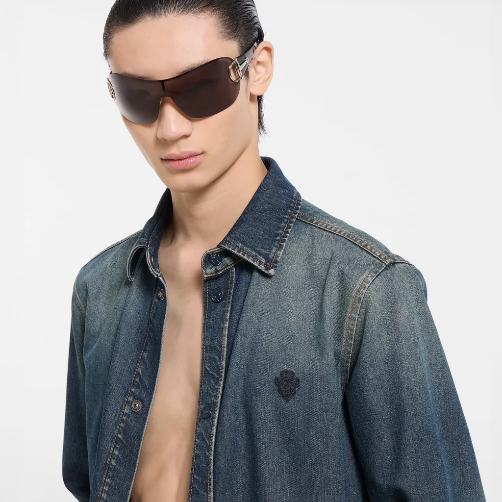 Washed Certified Cotton Denim Shirt
