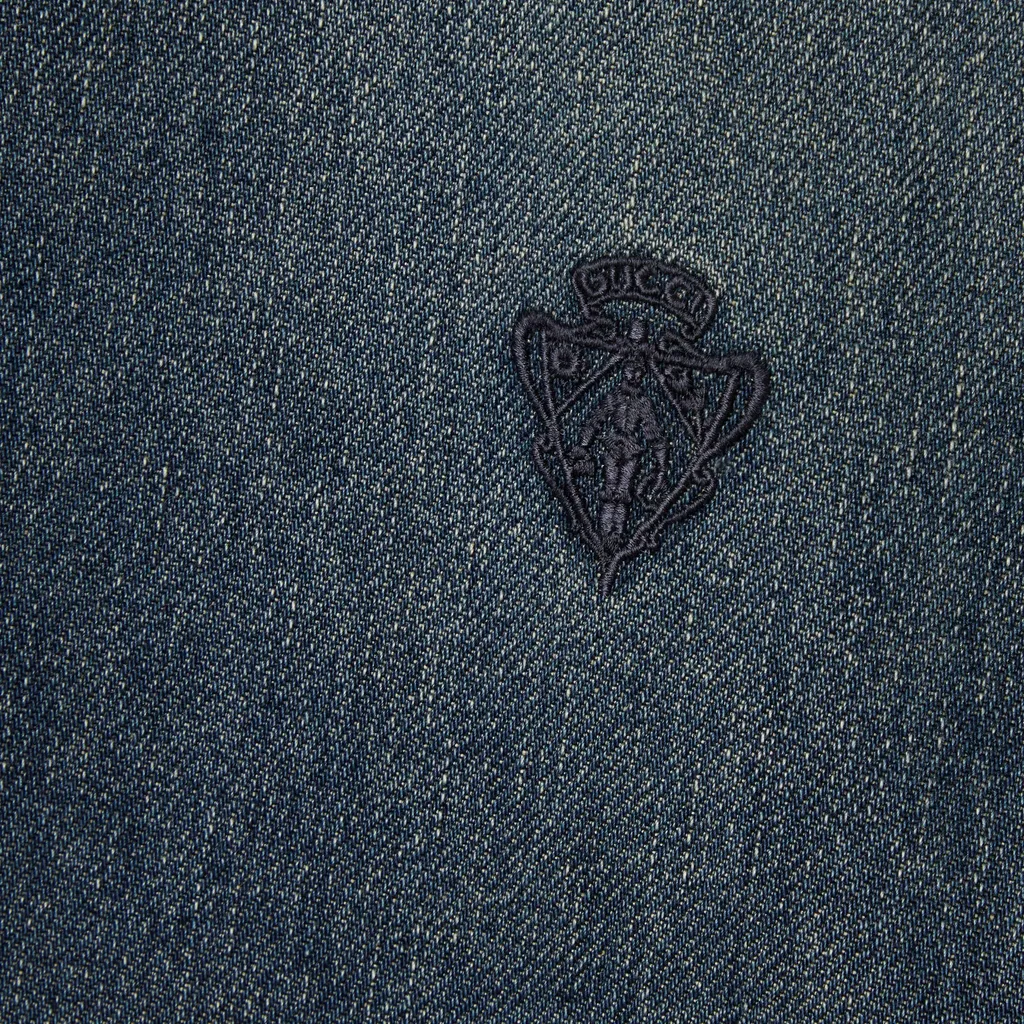 Washed Certified Cotton Denim Shirt