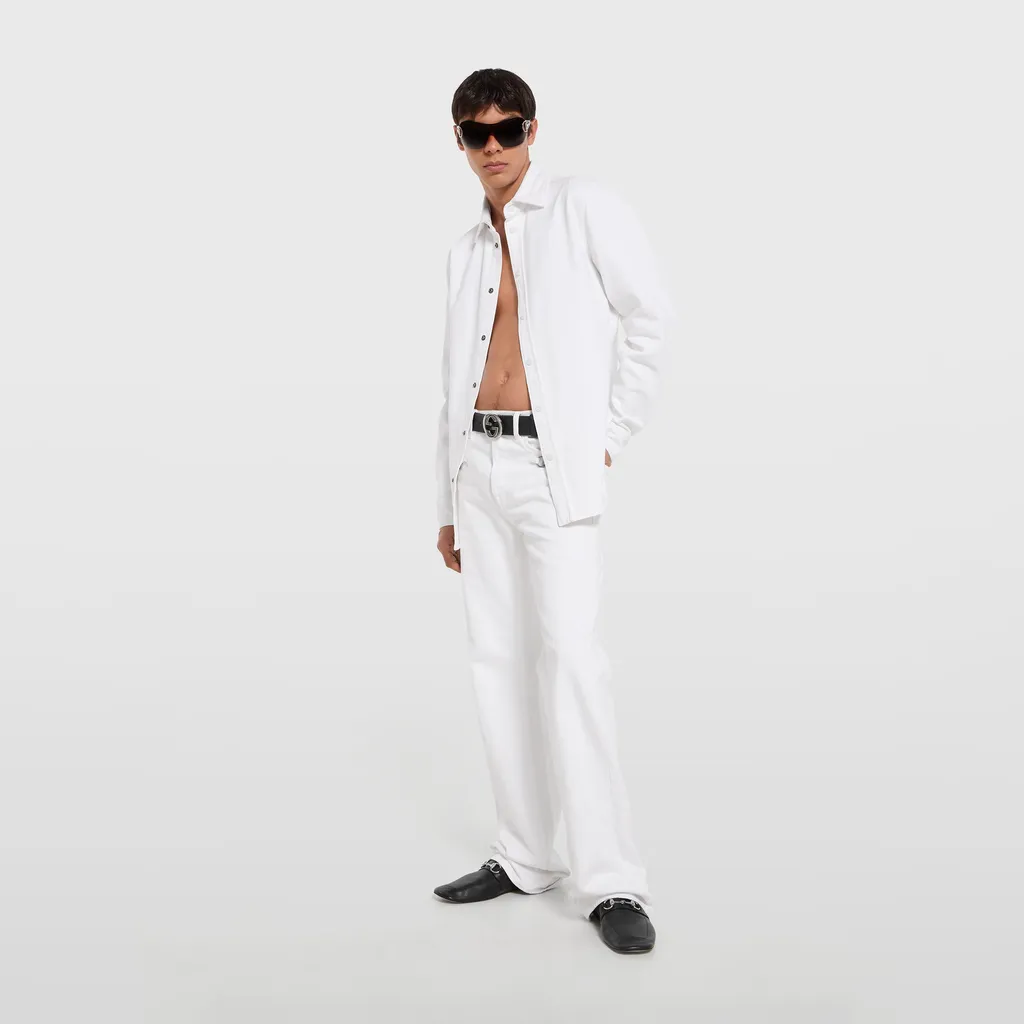 Washed Certified Cotton Denim Shirt