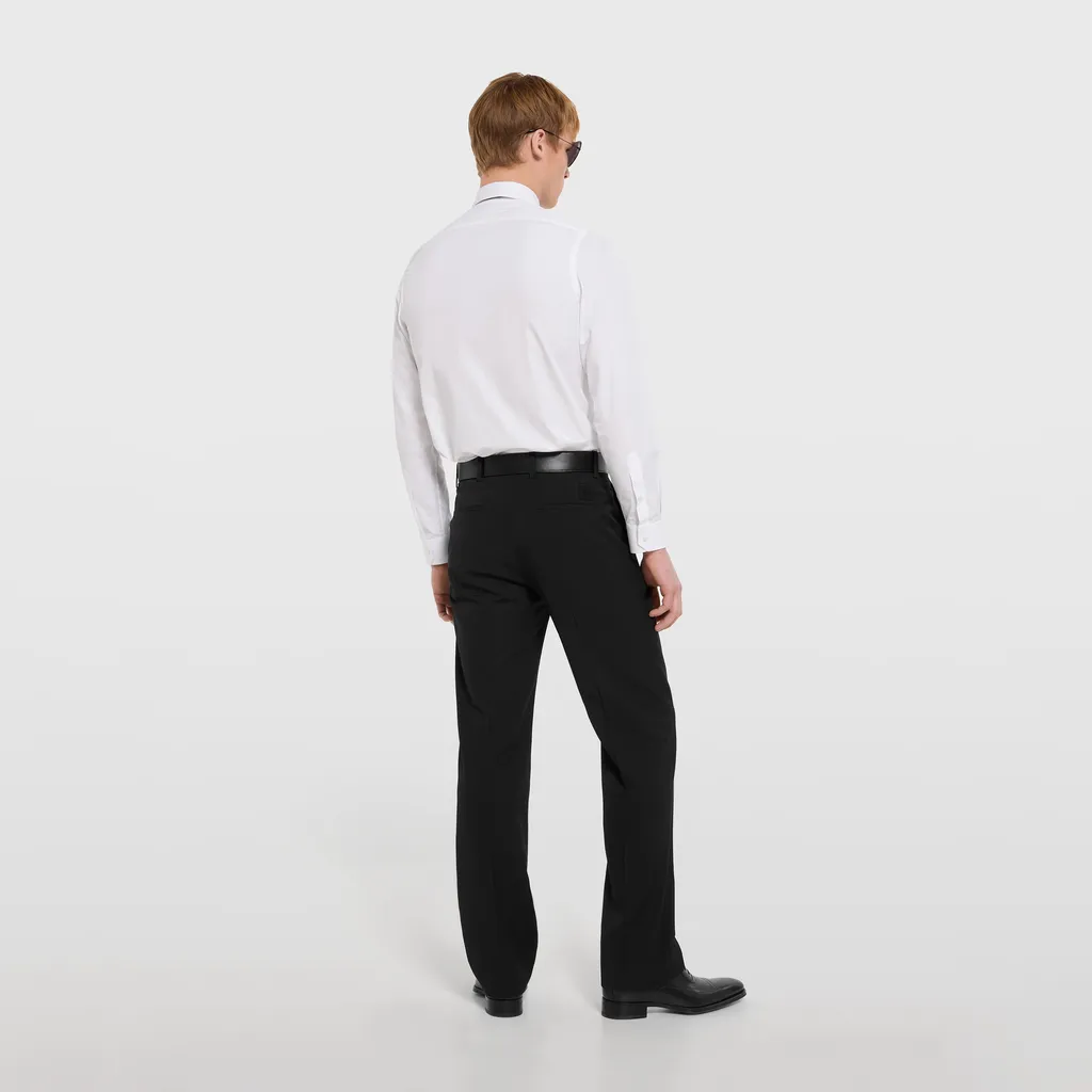 Cotton Poplin Shirt With Embroidery