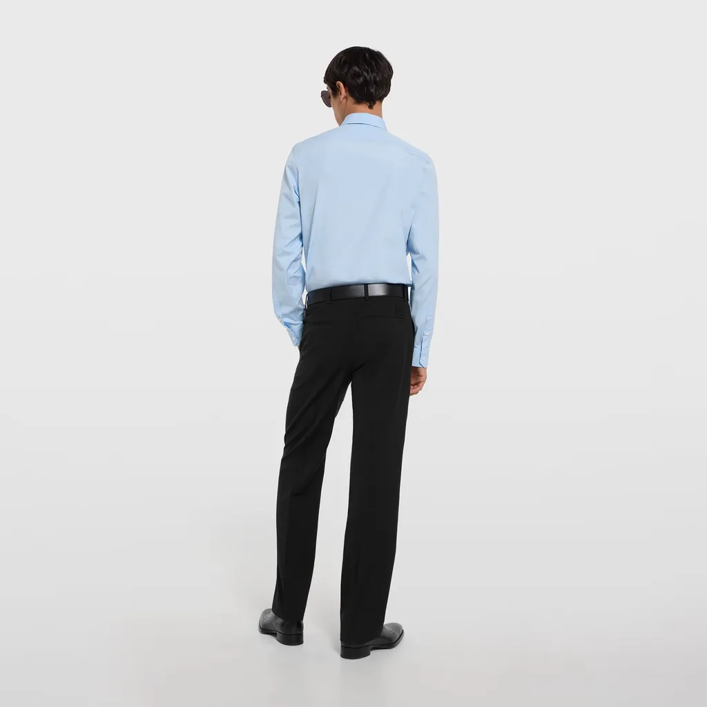 Cotton Poplin Shirt With Embroidery