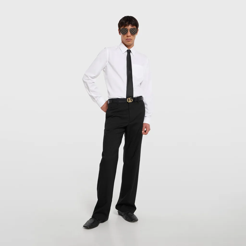 Gg Cotton Poplin Shirt