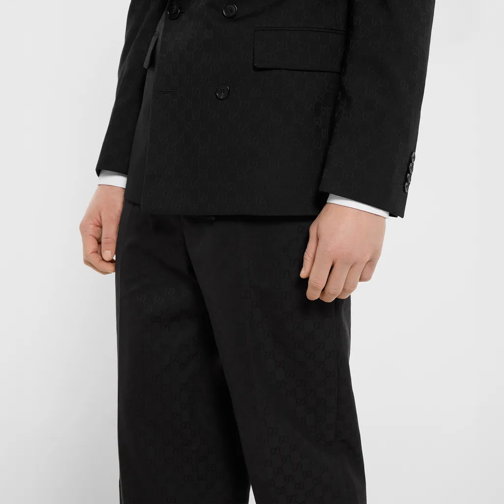 Gg Cotton Canvas Pants