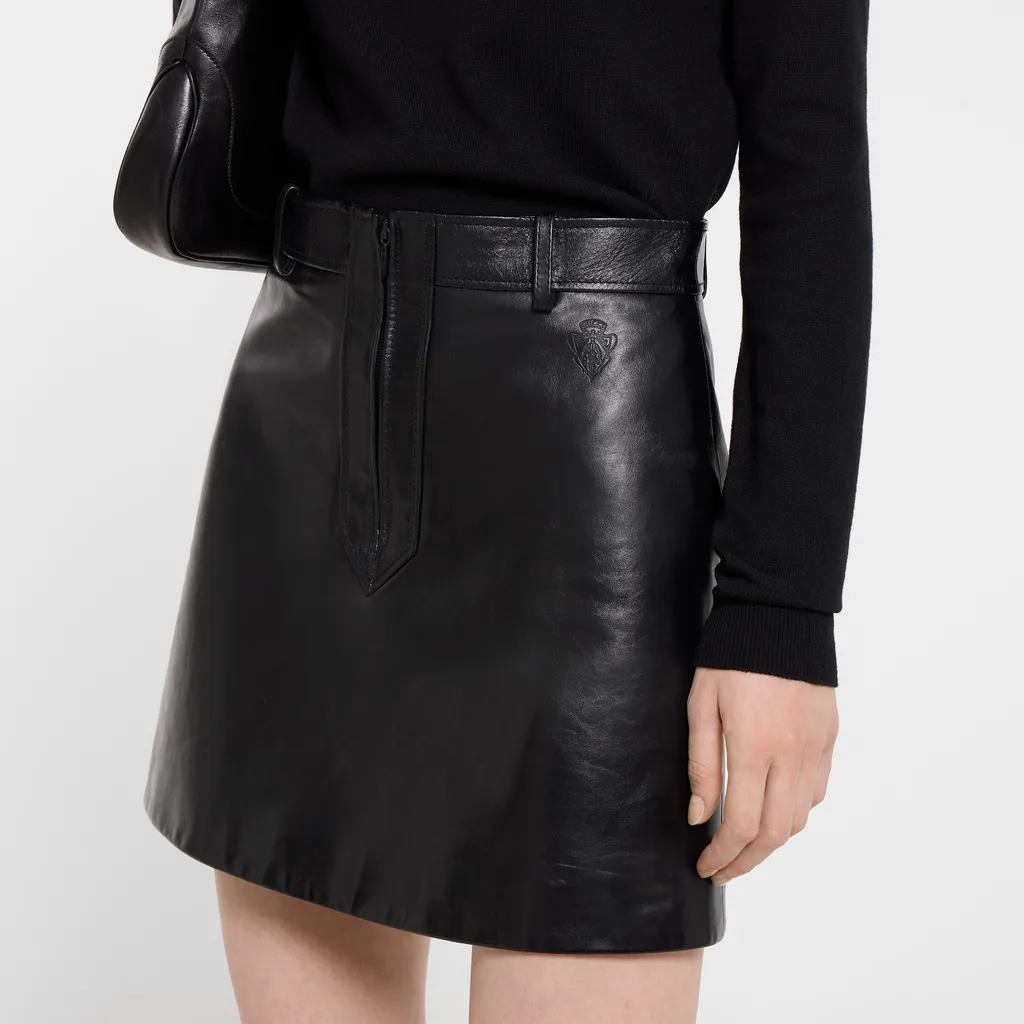 Leather Mini Skirt