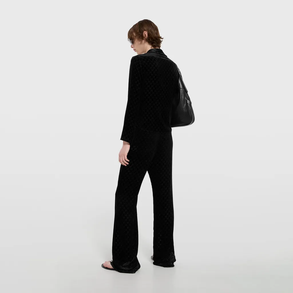 Stretch Gg Velvet Devoré Shirt