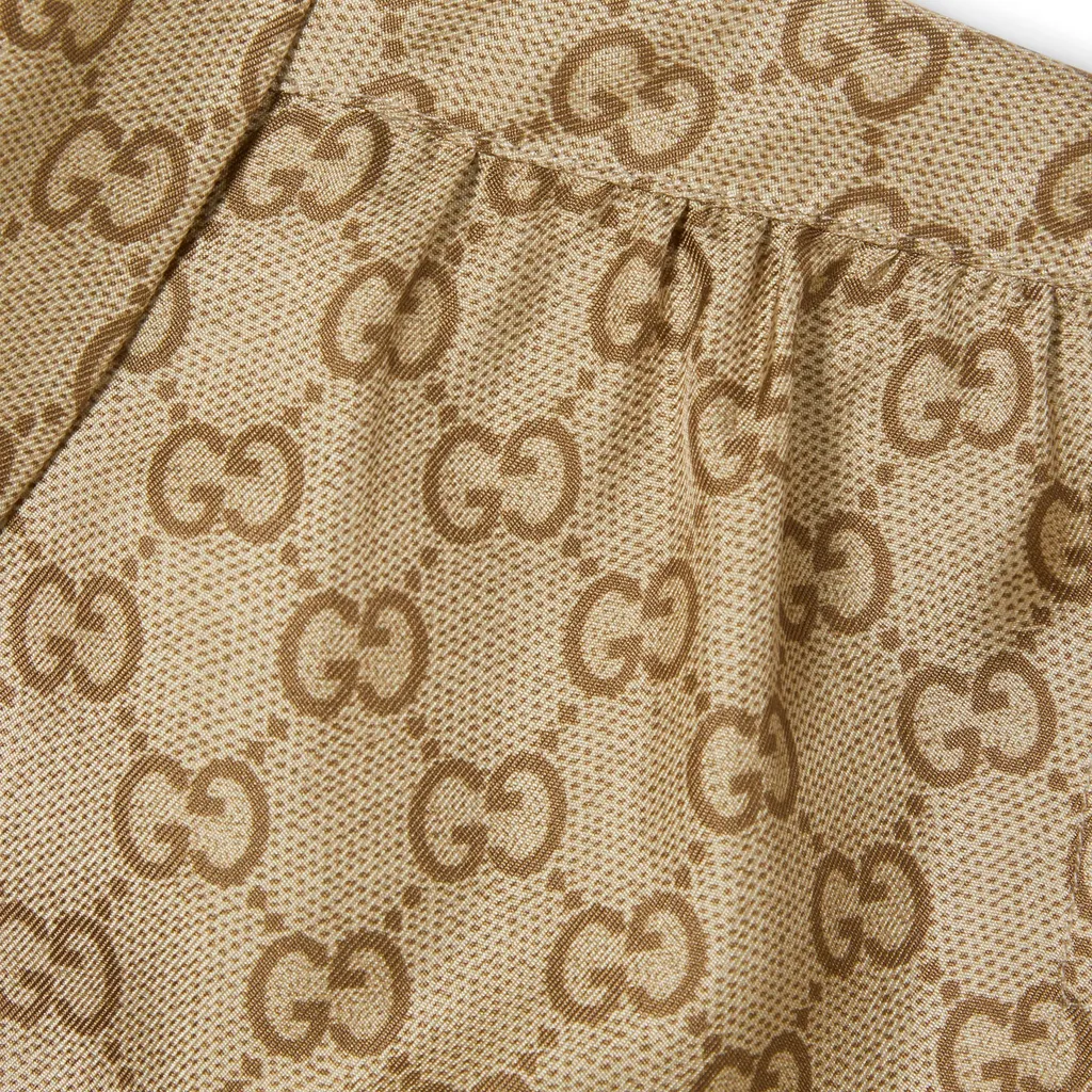 Printed Silk Twill Shirt