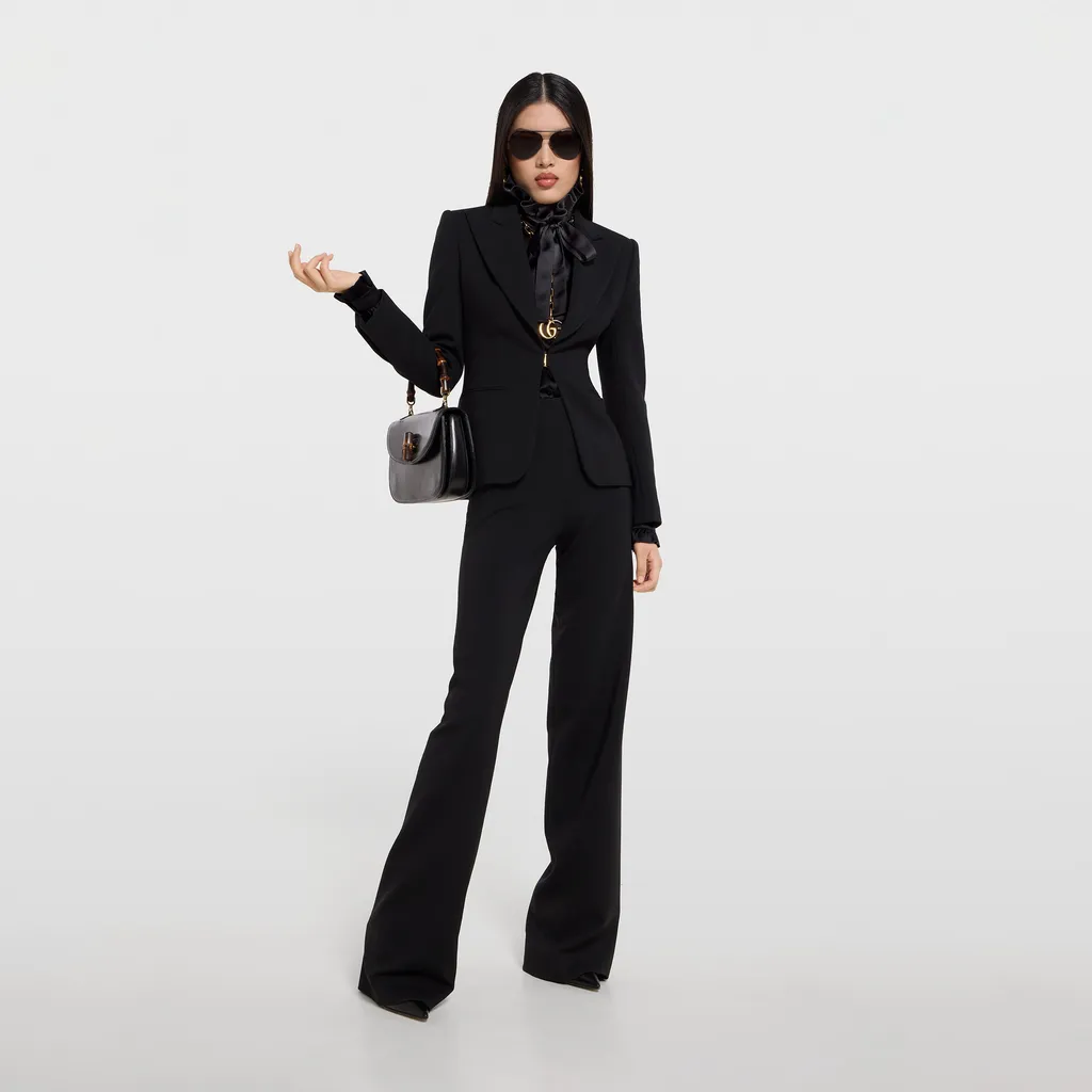 Silk Satin Shirt With Bow