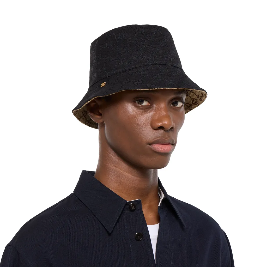Reversible Gg Canvas Bucket Hat