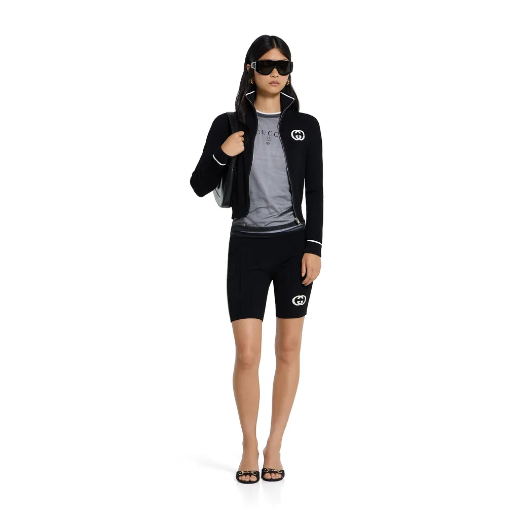 Double Layered Jersey T-Shirt With Print