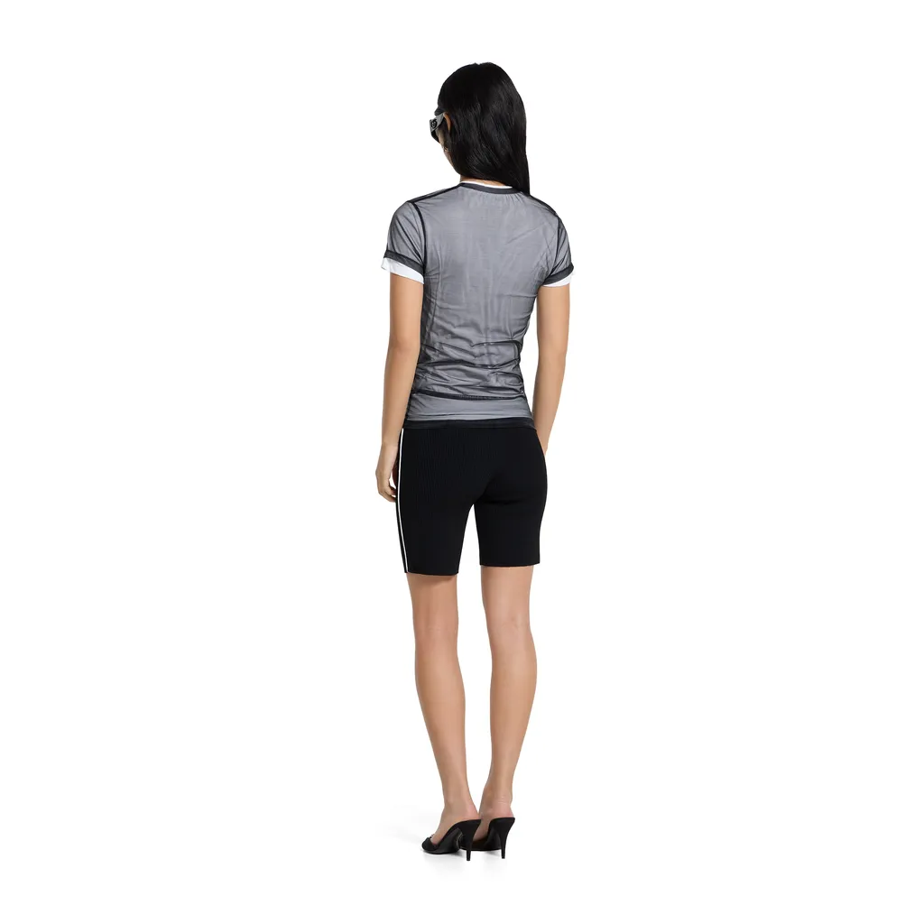 Double Layered Jersey T-Shirt With Print