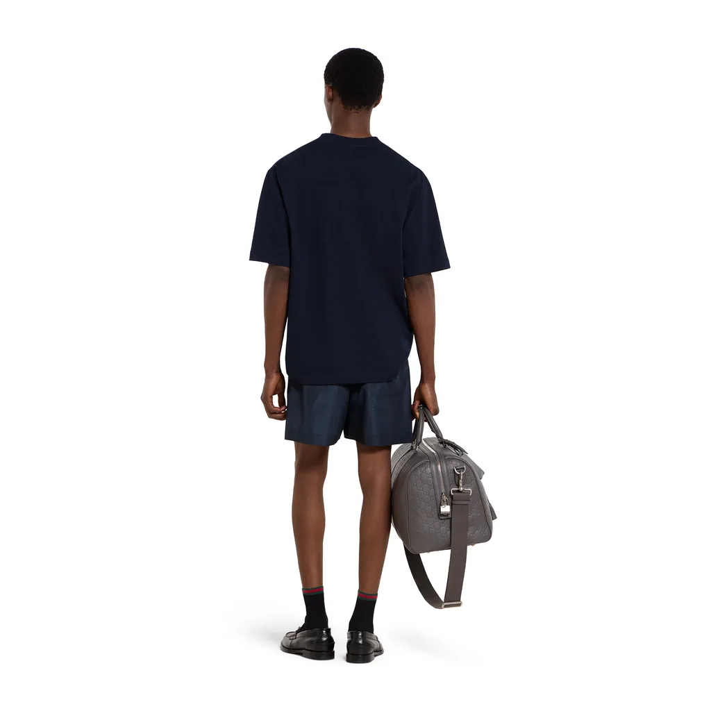 Printed Technical Poplin Swim Shorts