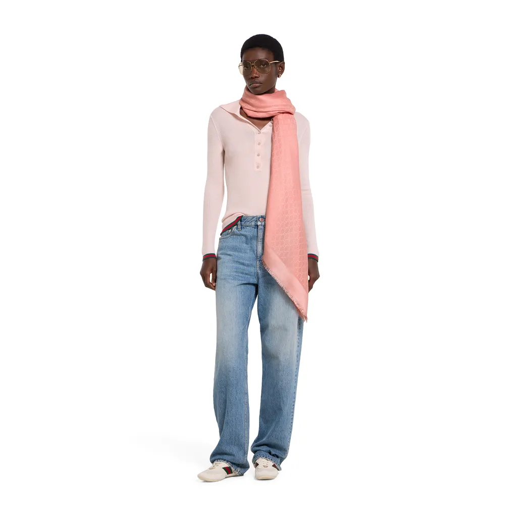 Gg Silk Wool Shawl