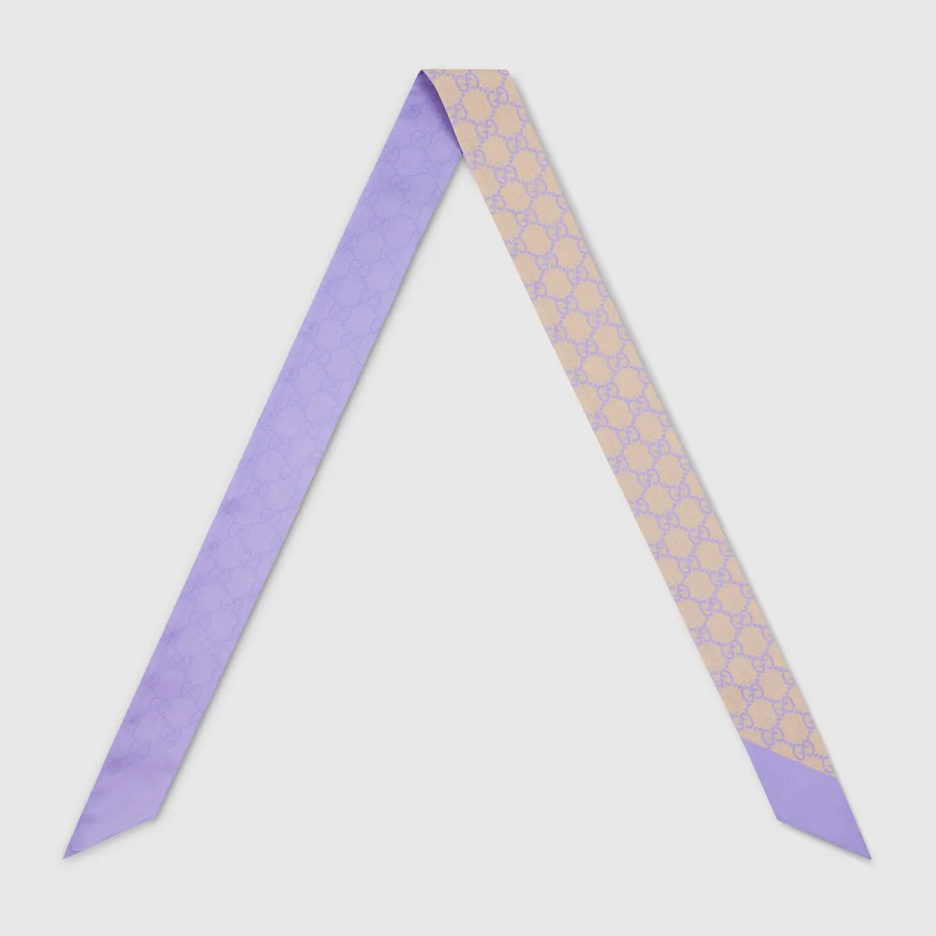 Gg Silk Twill Ribbon