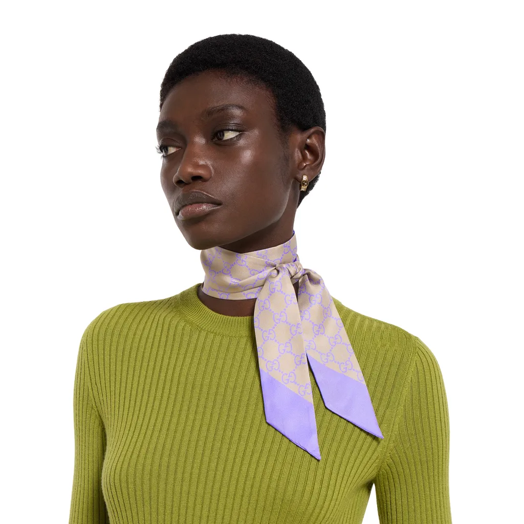 Gg Silk Twill Ribbon