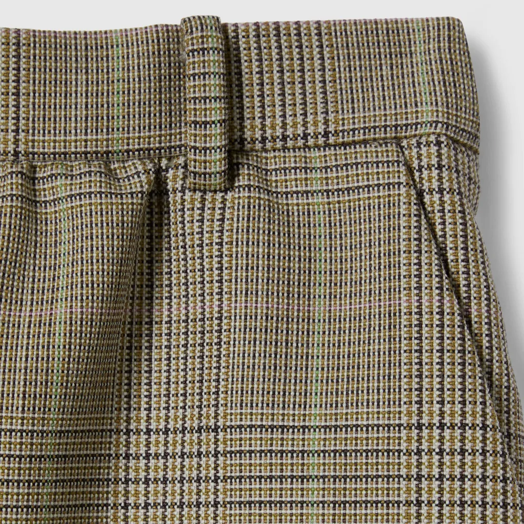 Prince Of Wales Wool Skirt