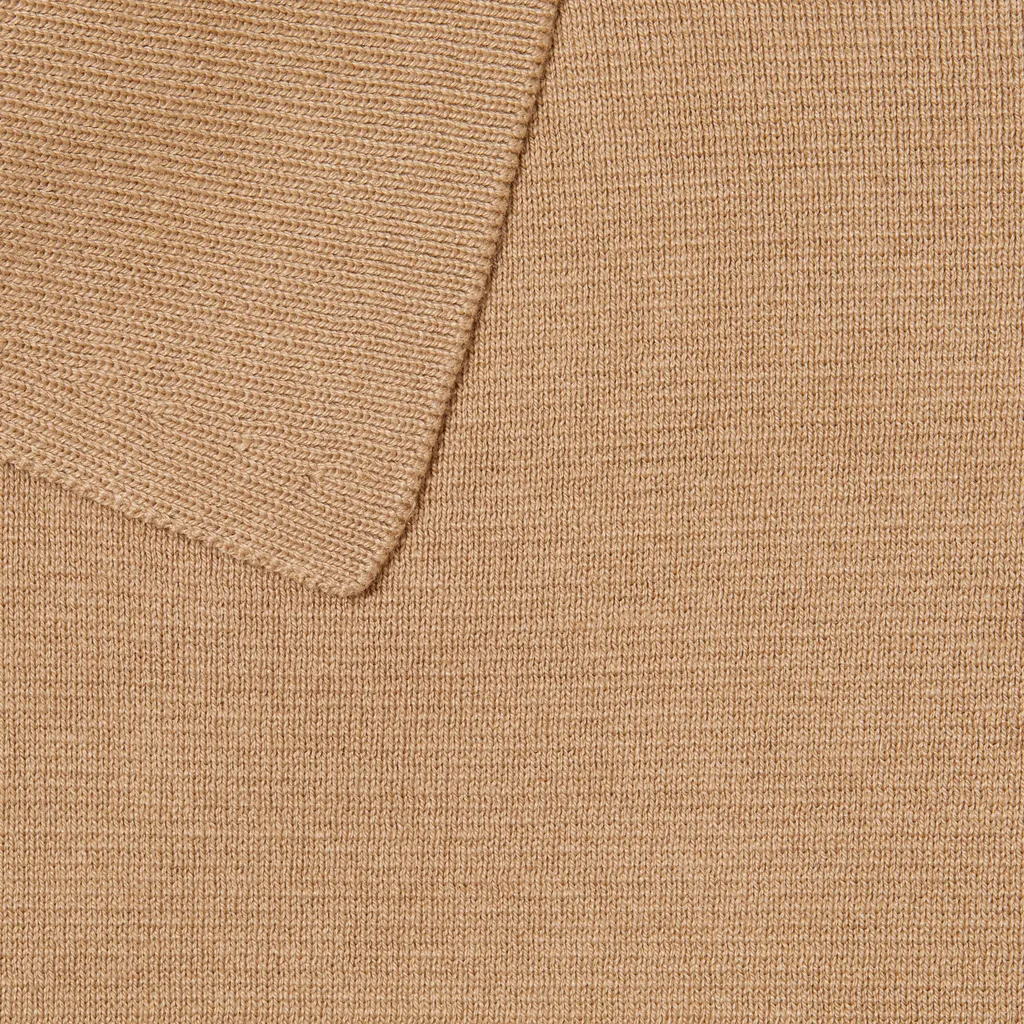Silk Cotton Polo Shirt With Embroidery