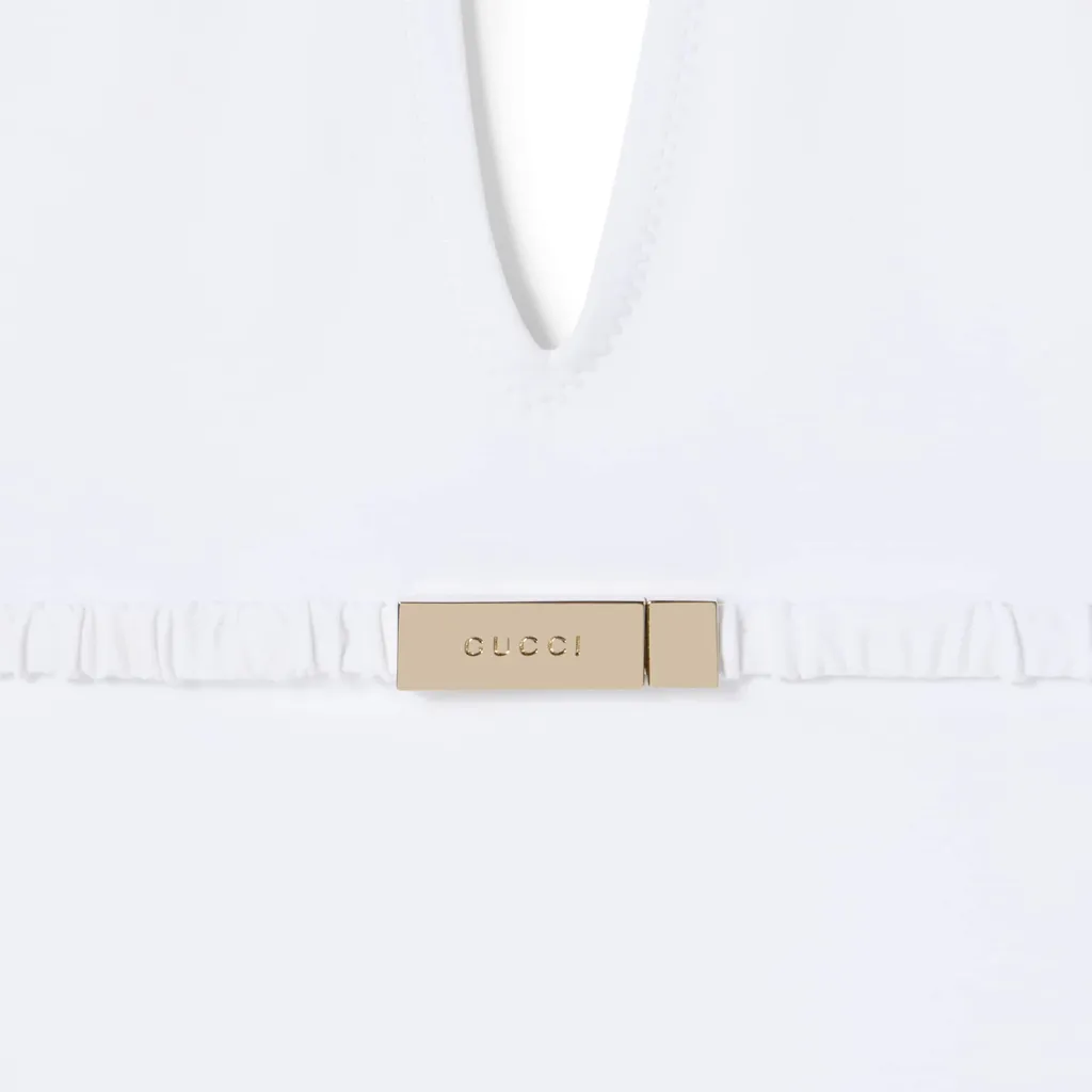 Jersey Bodysuit With Metal Tag