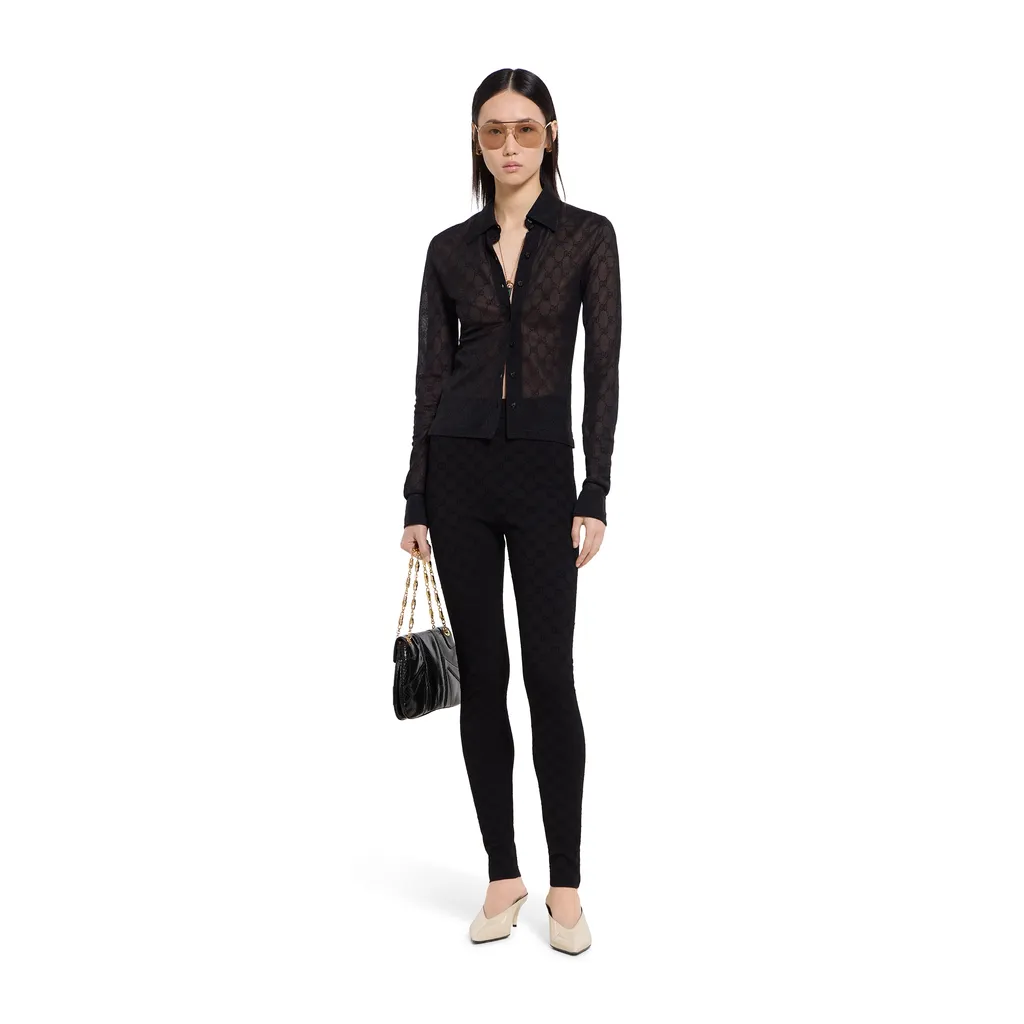 Elastic Gg Jacquard Leggings