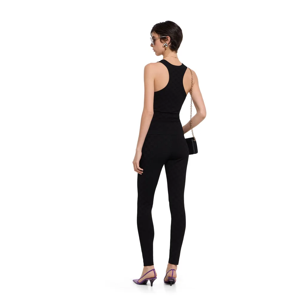 Elastic Gg Jacquard Tank Top