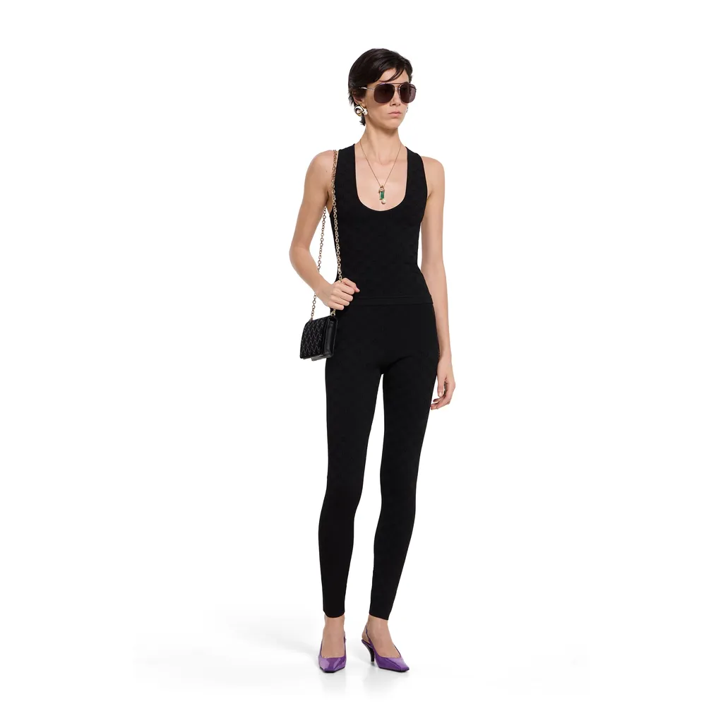 Elastic Gg Jacquard Tank Top