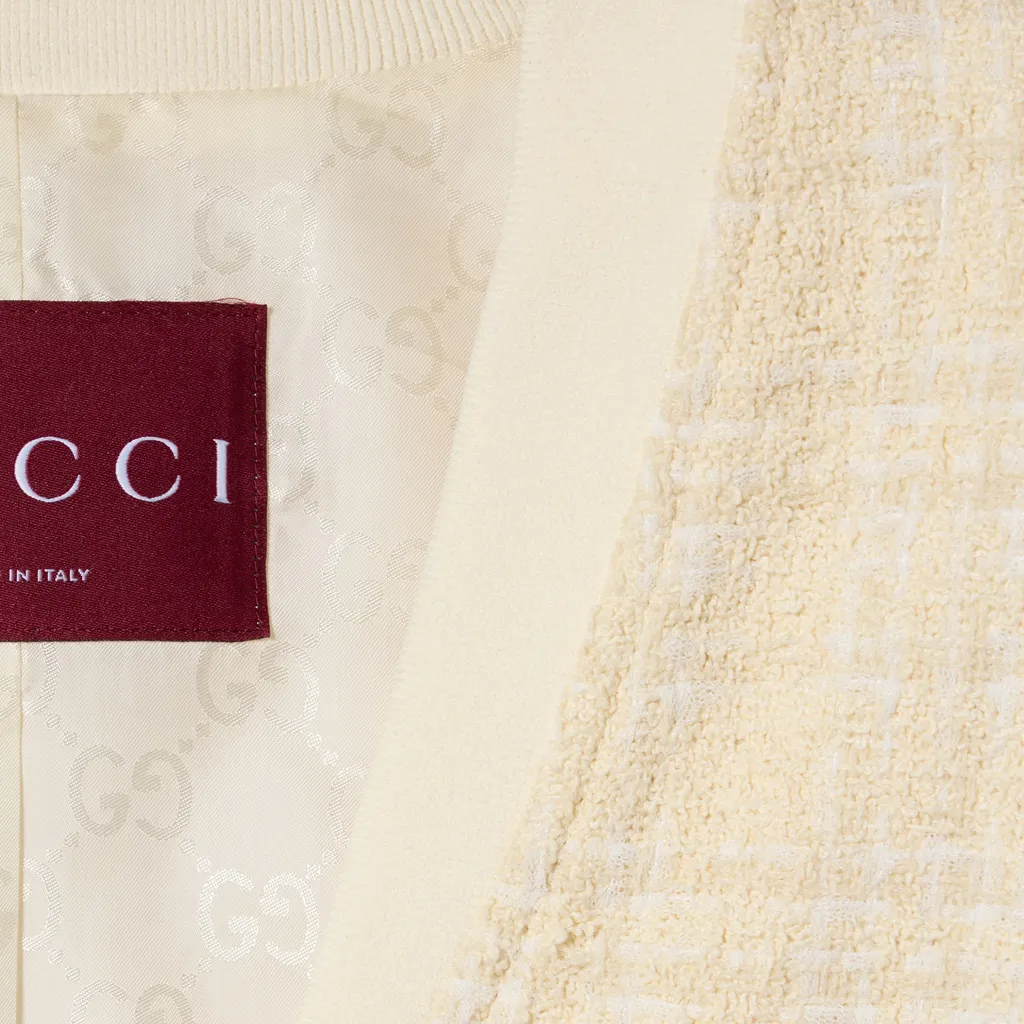 Check Cotton Tweed Jacket