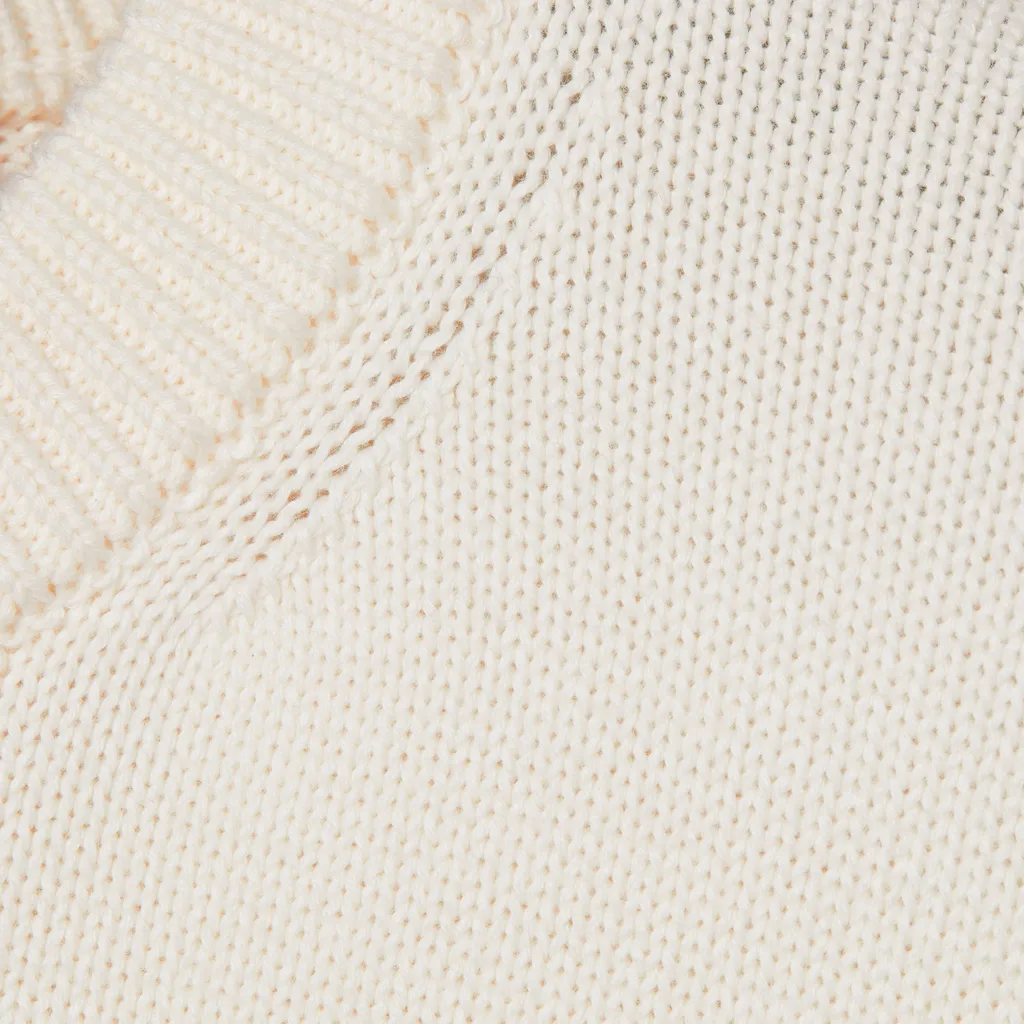 Knit Cotton Wool Jumper With Intarsia