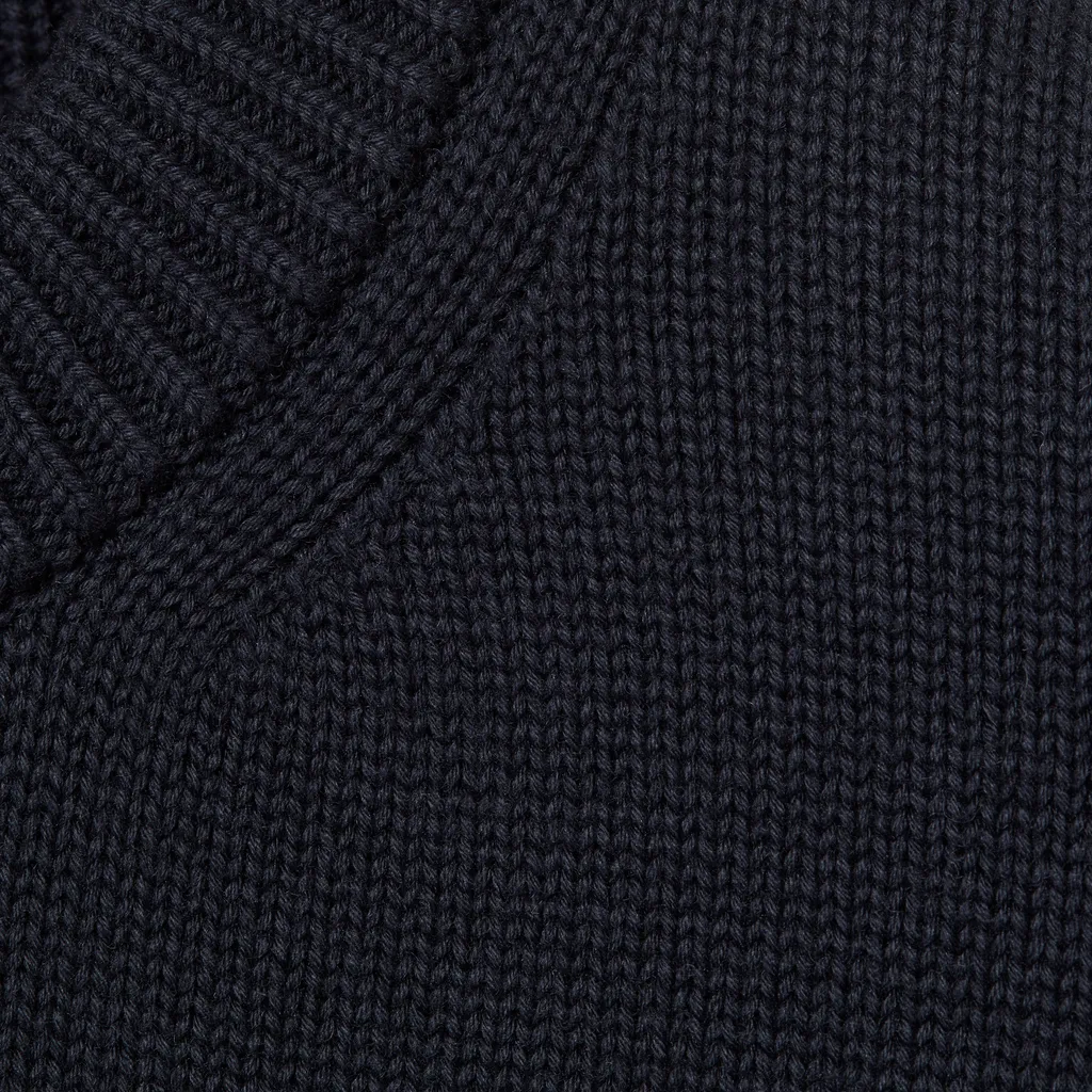 Knit Cotton Wool Jumper With Intarsia