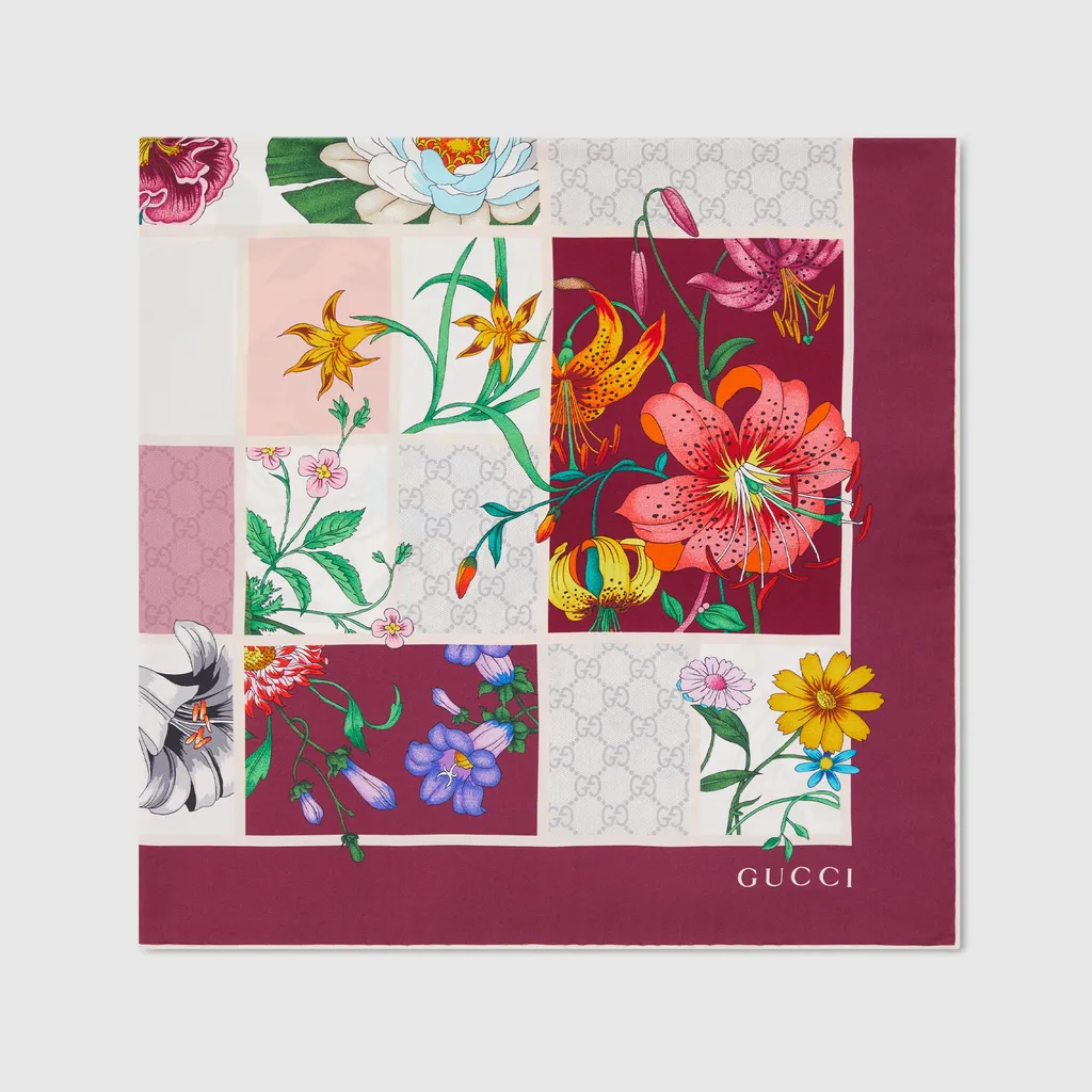 Printed Silk Twill Carré