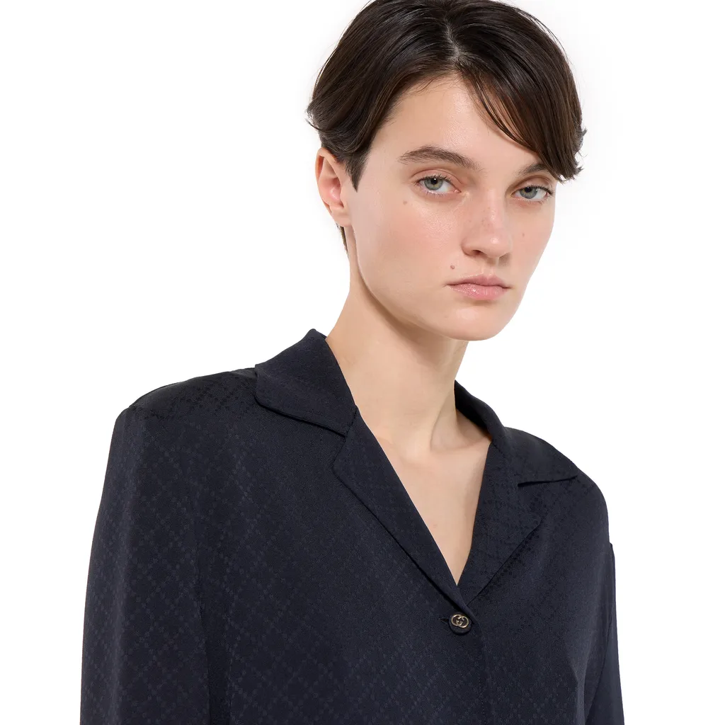 Silk Jacquard Shirt