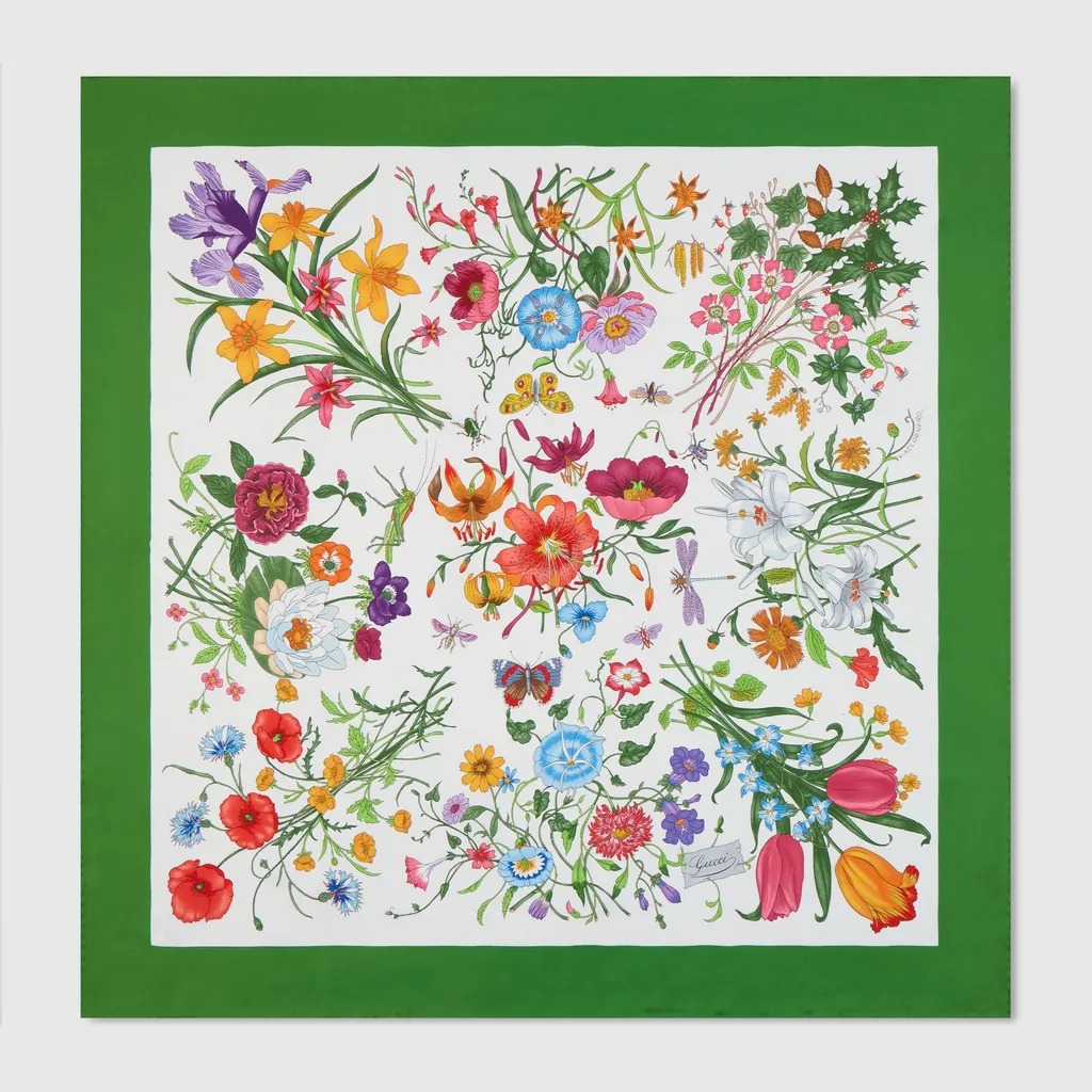 Printed Silk Carré